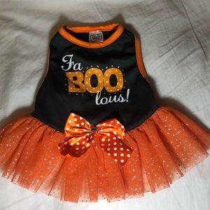 Halloween themed dog dress